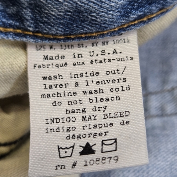 RAG & BONE Light Wash Distressed Cropped Boyfriend Jeans. Size 28 - Picture 10 of 13